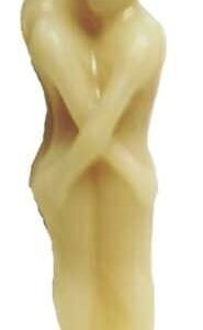 VELA PAREJA ENTRELAZADA MEDIANA BLANCA