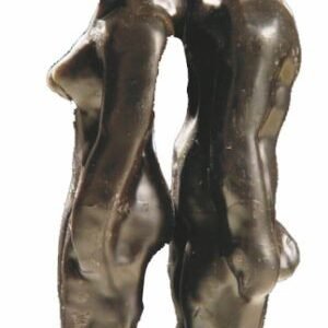 Vela Pareja Separación Negra 18cm