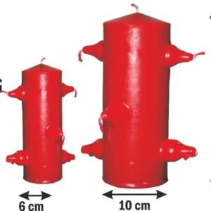 VELON 7 MECHAS ROJO GIGANTE 25 x 10 CM.