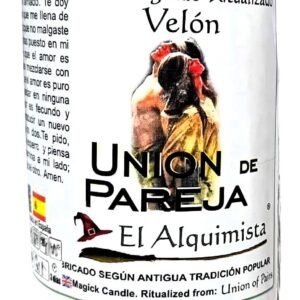 VELON UNION DE PAREJA PREPARADO CON HIERBAS y ACEITES 17cm. x 6 cm.