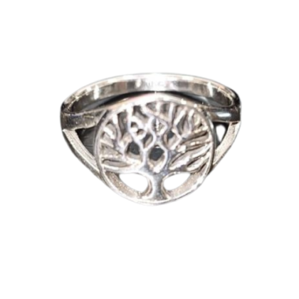 anillo Árbol de la vida plata de ley talla 10