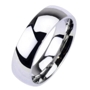 anillo acero tipo allianza talla 11