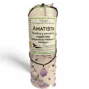 velÓn de amatista con colgante
