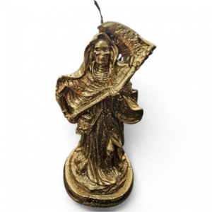 Vela San La Muerte Dorada 23 cm.