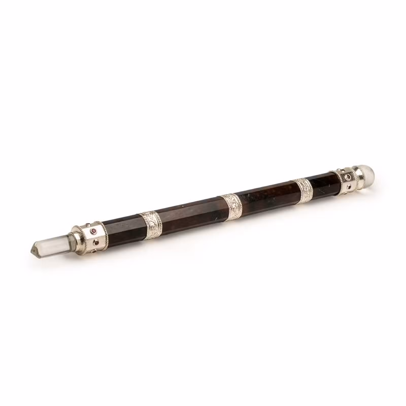 Varita Bloodroot Soverign -Extra Largo Fancy Jasper Magic- Parte superior de bola de cristal - 26cm