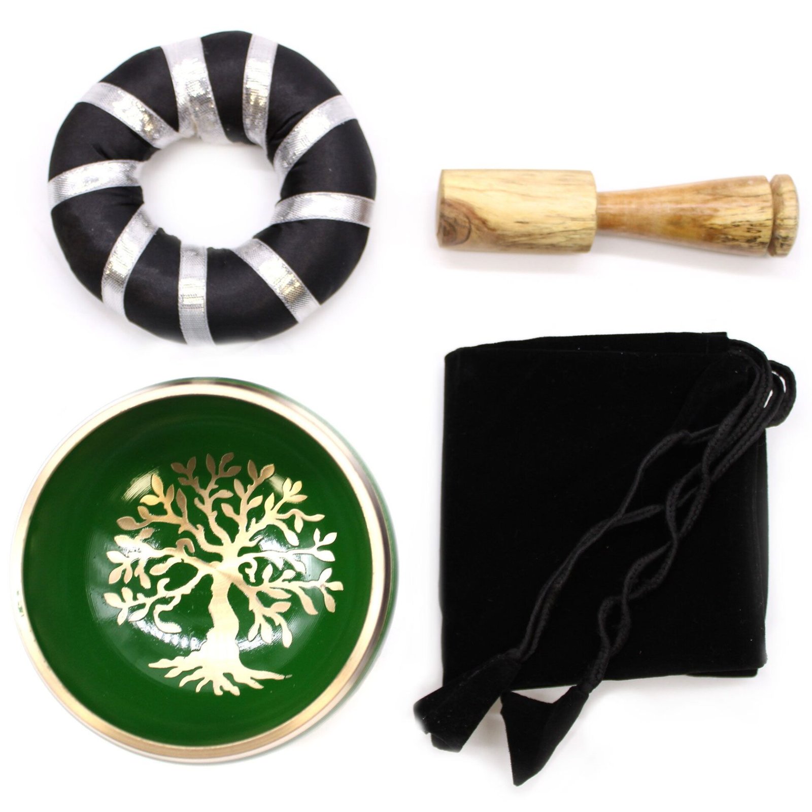 Juego de Cuenco Tibetano - Árbol de la vida - Verde 10,7 cm - Imagen 8