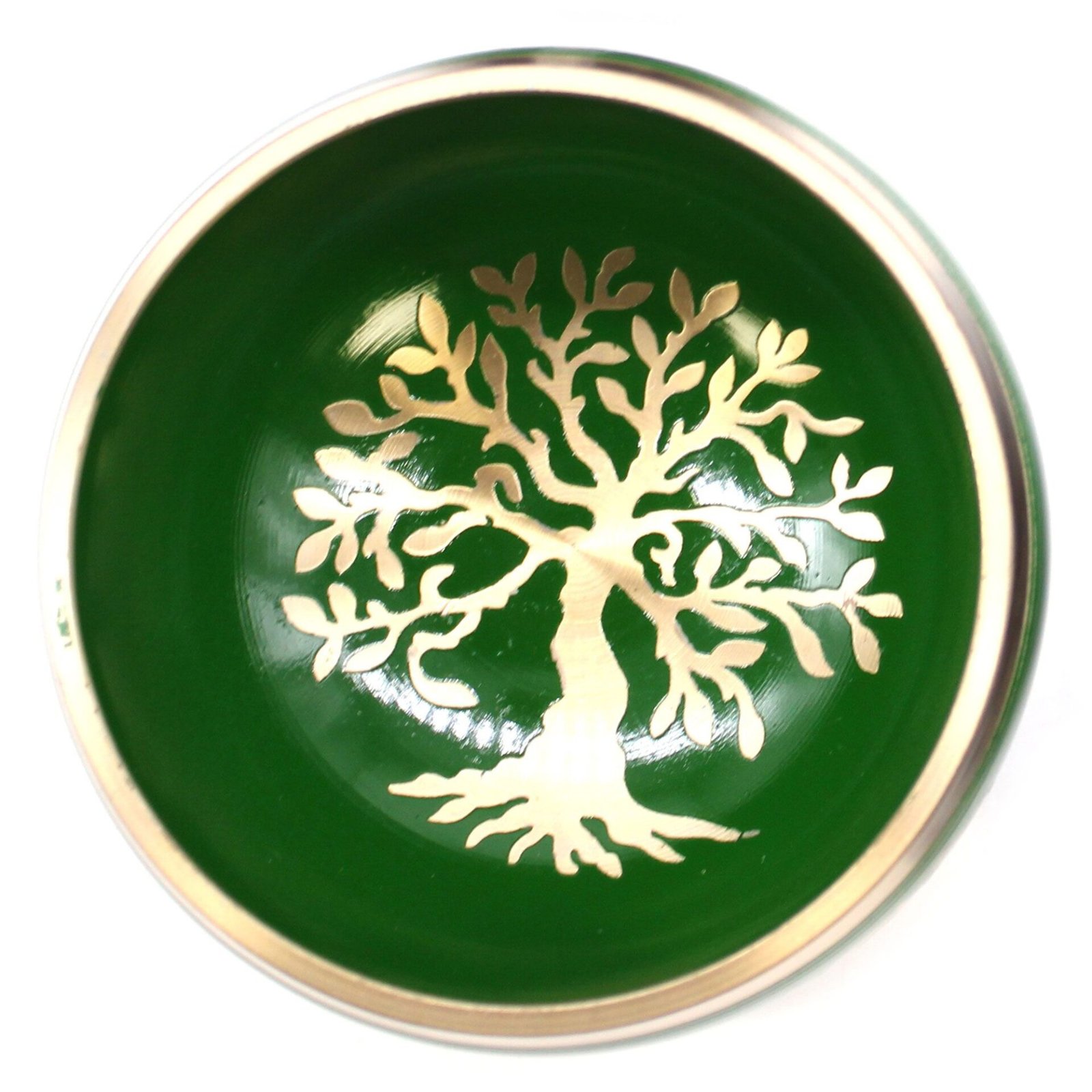 Juego de Cuenco Tibetano - Árbol de la vida - Verde 10,7 cm - Imagen 9