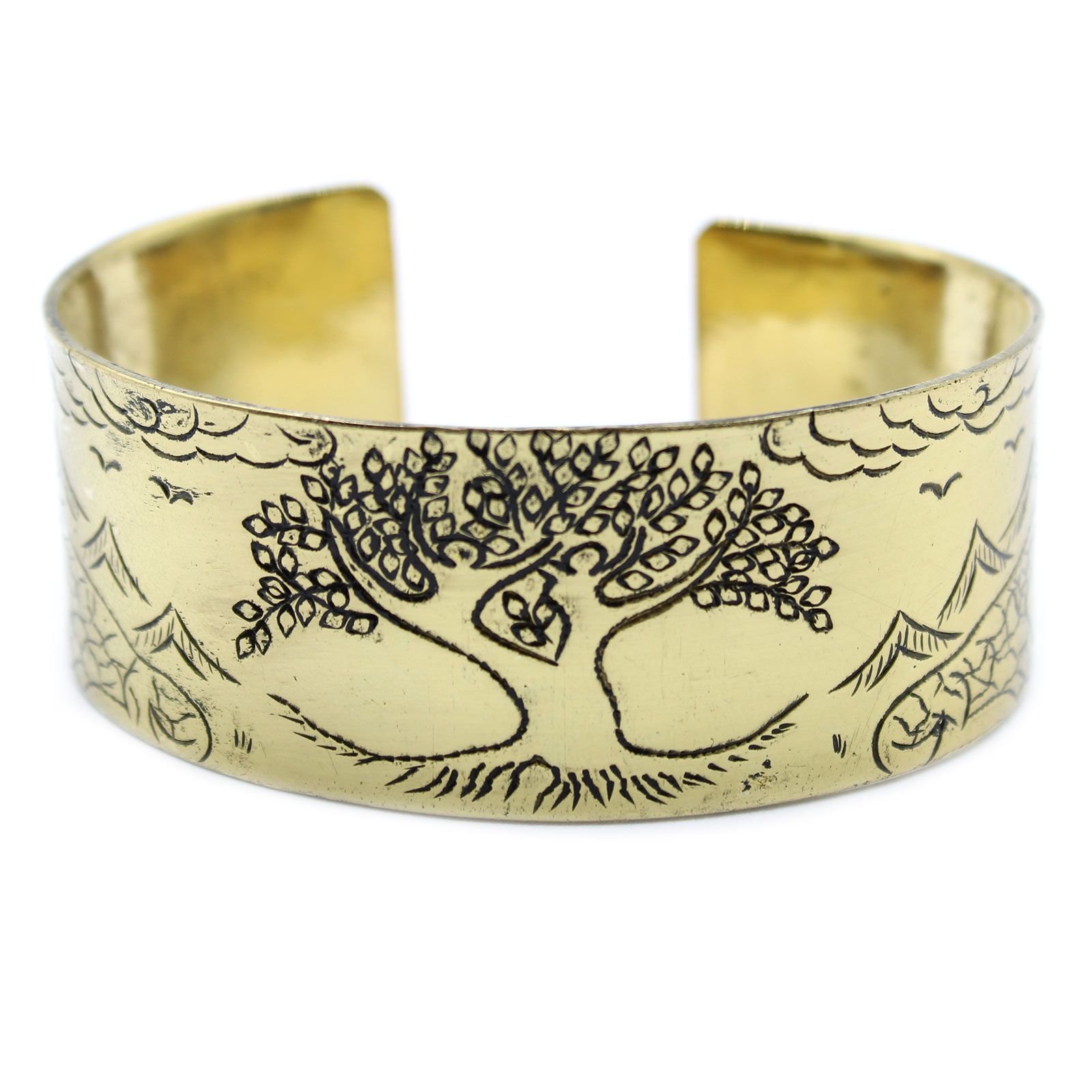 Pulsera Mantra Tibetano de Latón - Árbol de la Vida - Imagen 5