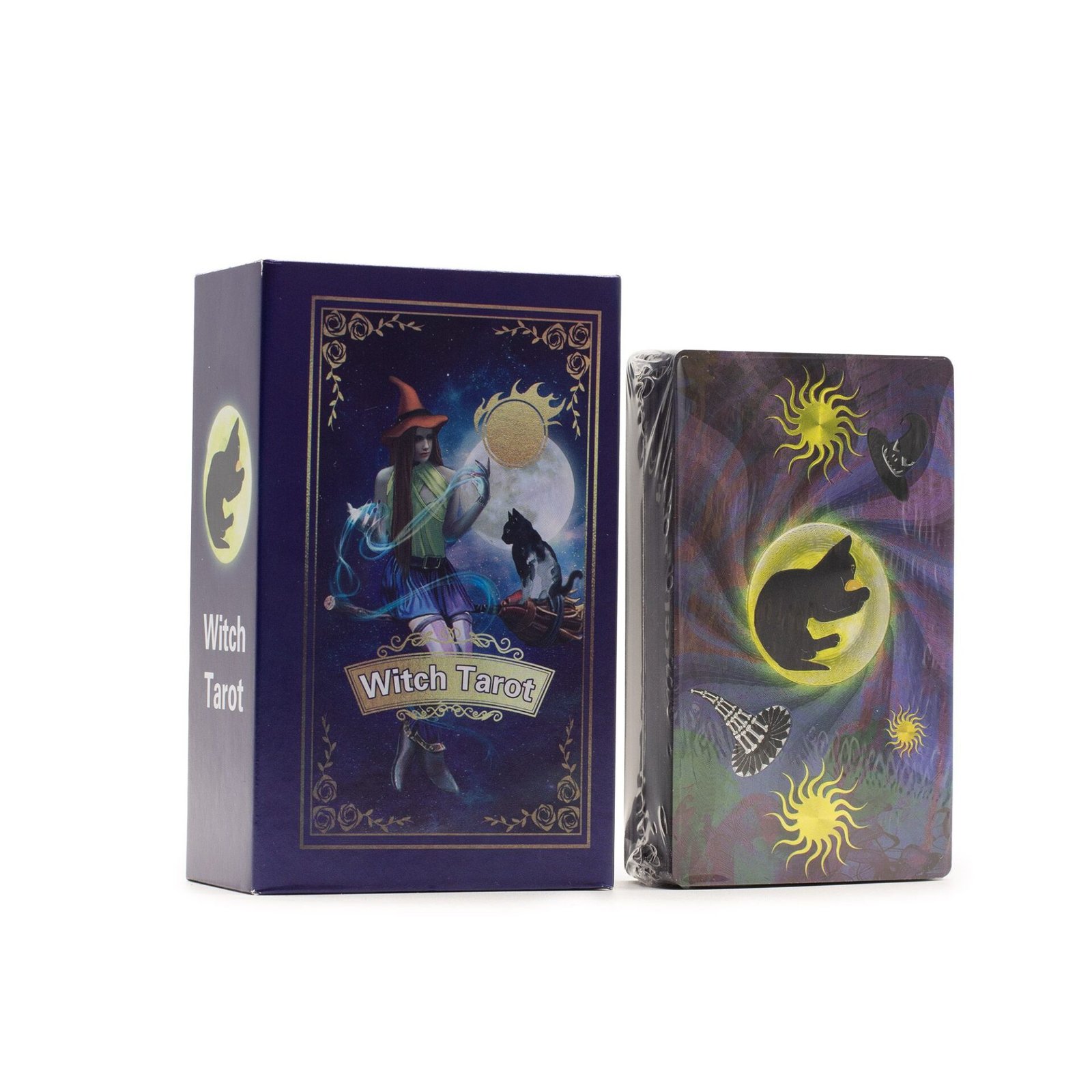 Conjunto de cartas de Tarot con lámina púrpura - Tarot de la Bruja - con folleto - Imagen 3