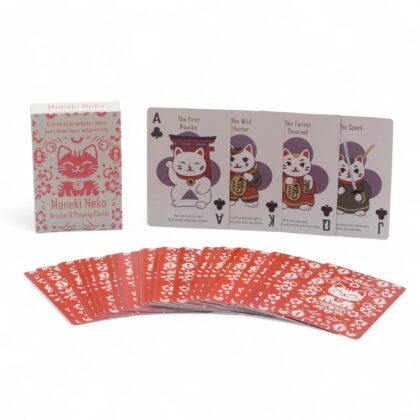 Cartas de Juego y de Oráculo - Gatos de la Fortuna - Baraja Maneki Neko