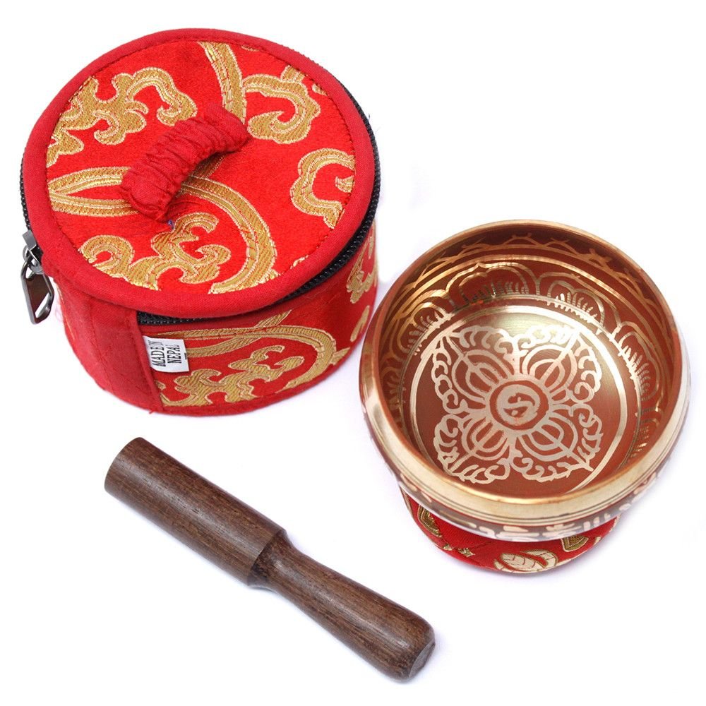 Mini Cuenco tibetano Set de Regalo - Rojo - Imagen 7