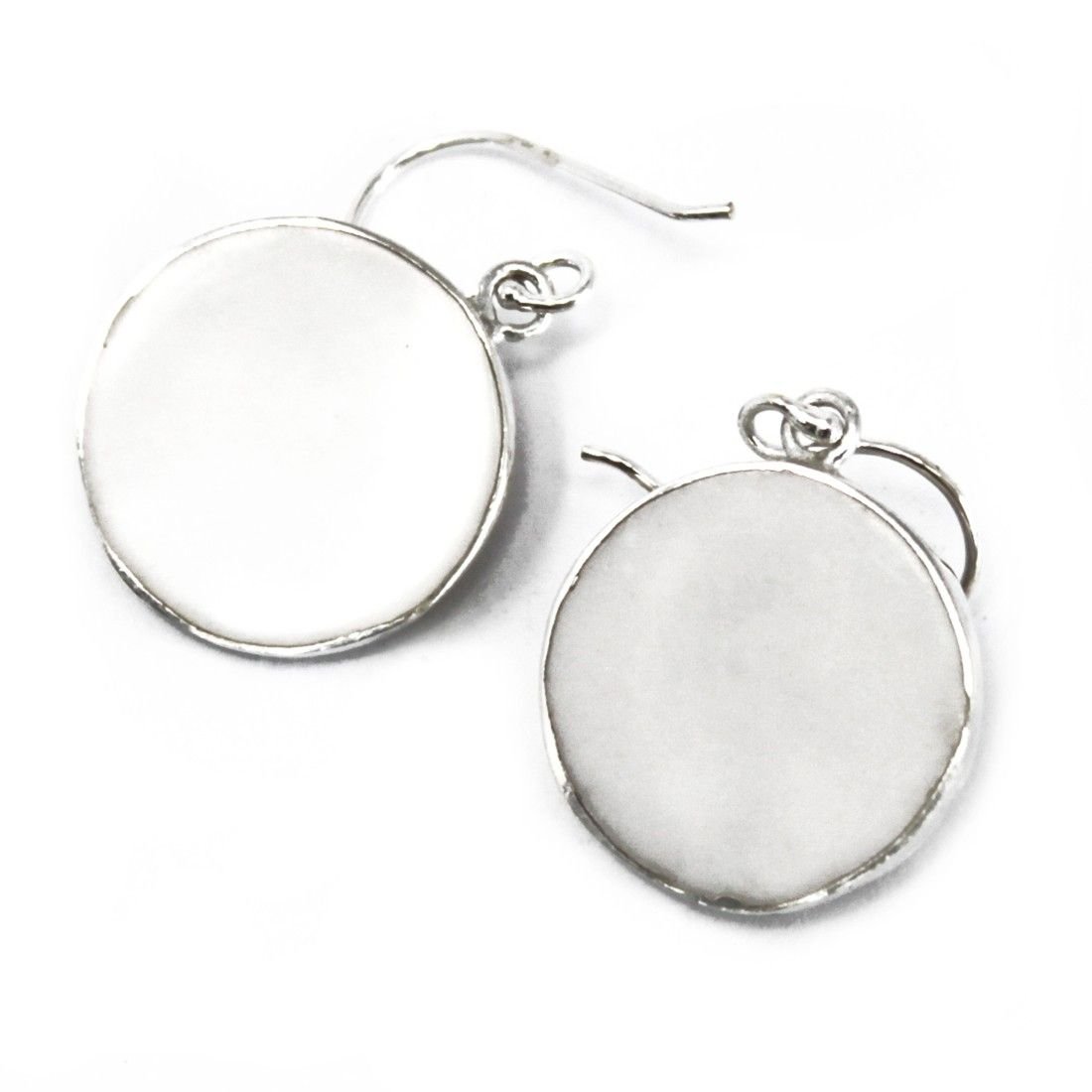 Pendientes de Plata Árbol de la Vida 15mm - Madre Perla - Imagen 3