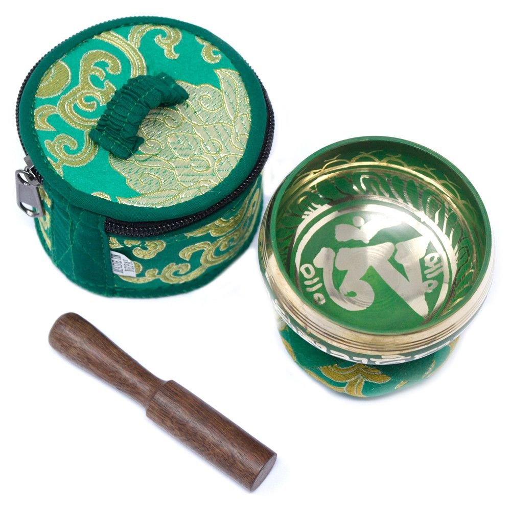 Mini Cuenco tibetano Set de Regalo - Verde - Imagen 6
