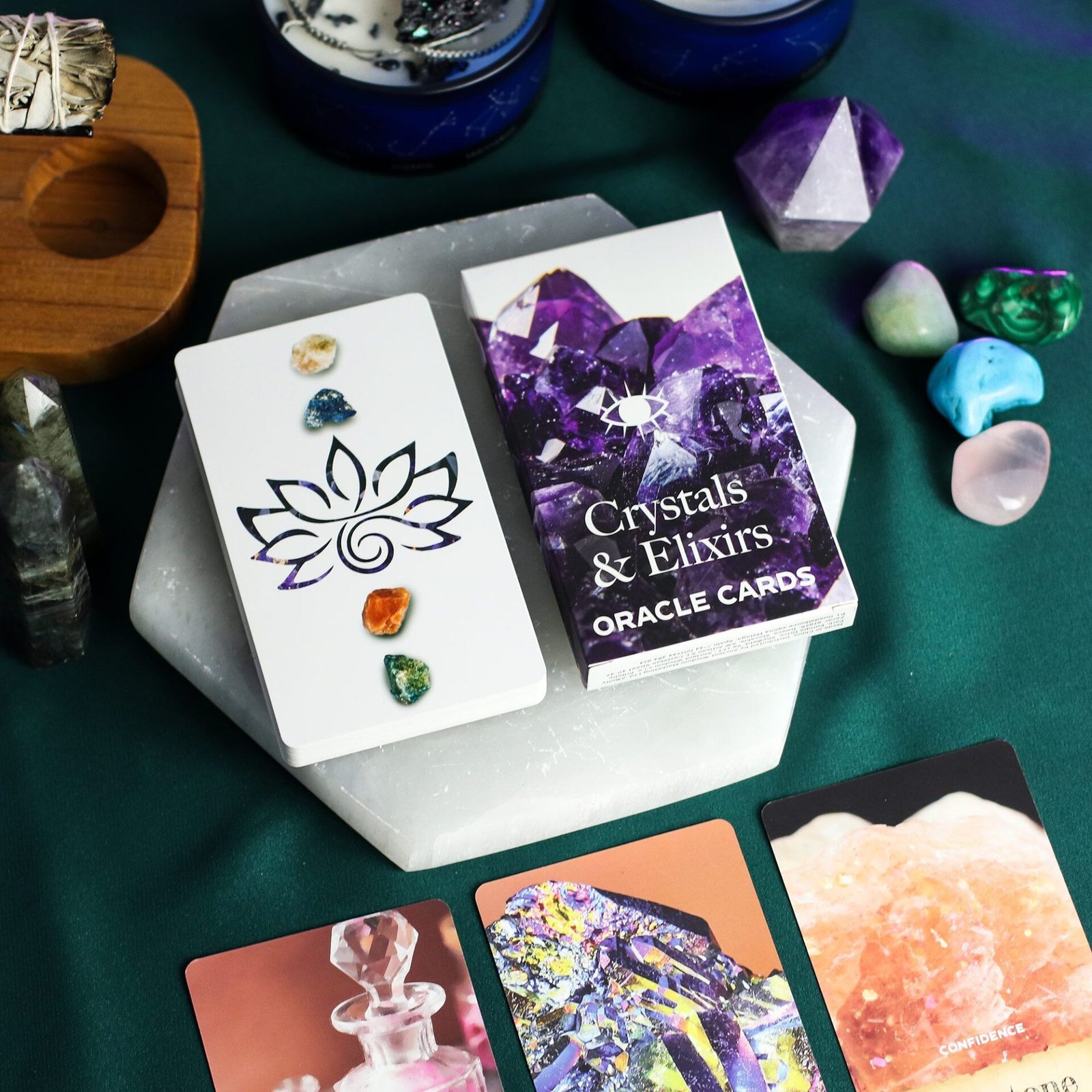 Cartas del Oráculo de Cristales y Elixires – Baraja de Energía Curativa - Imagen 3