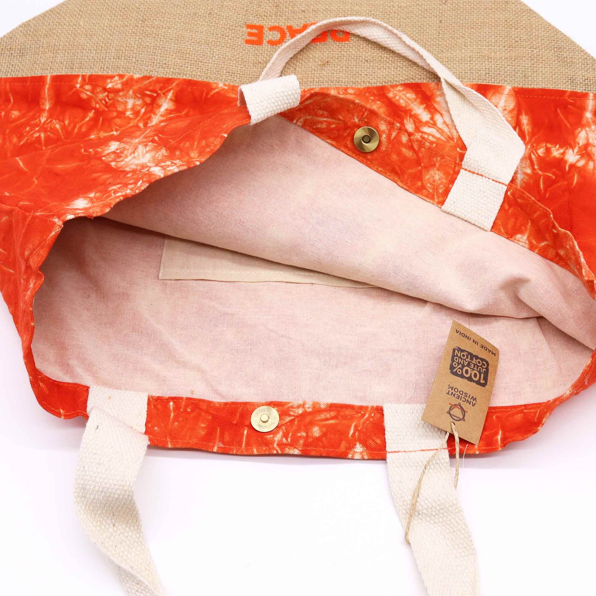 Bolsa All Natural - Naranja - Mano Namasté - Paz - Imagen 3