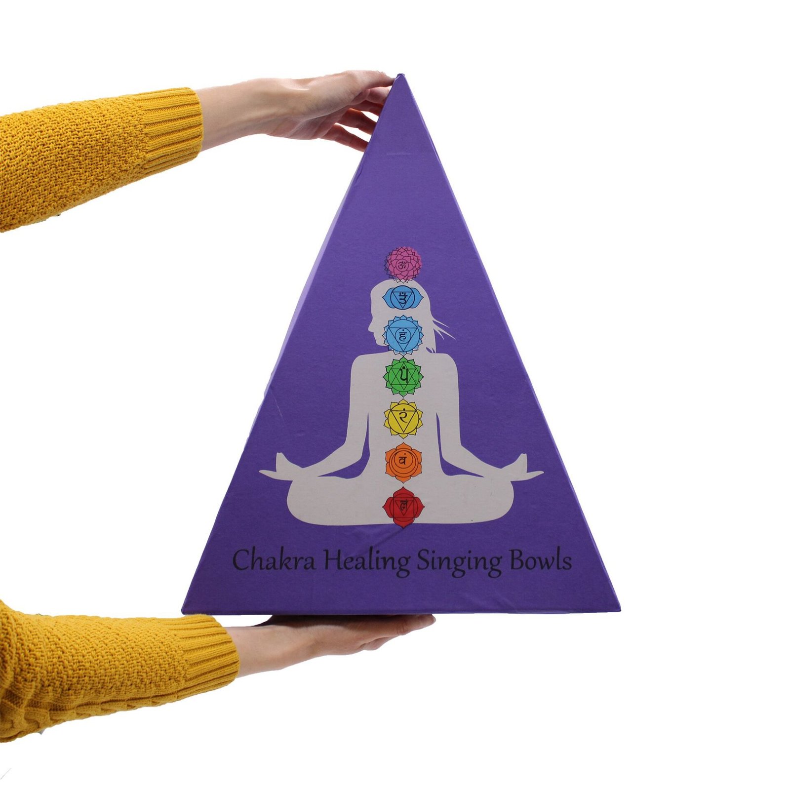 Set de regalo de cuenco tibetano con piramide de chakras - Imagen 5