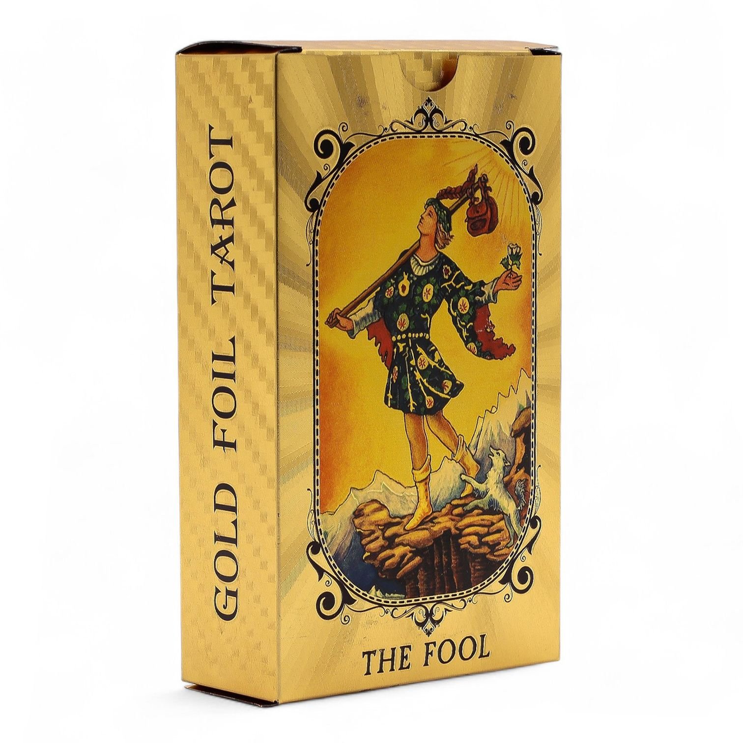 Conjunto de cartas de tarot con foil azul y dorado - Ojo que todo lo ve - con folleto - Imagen 7