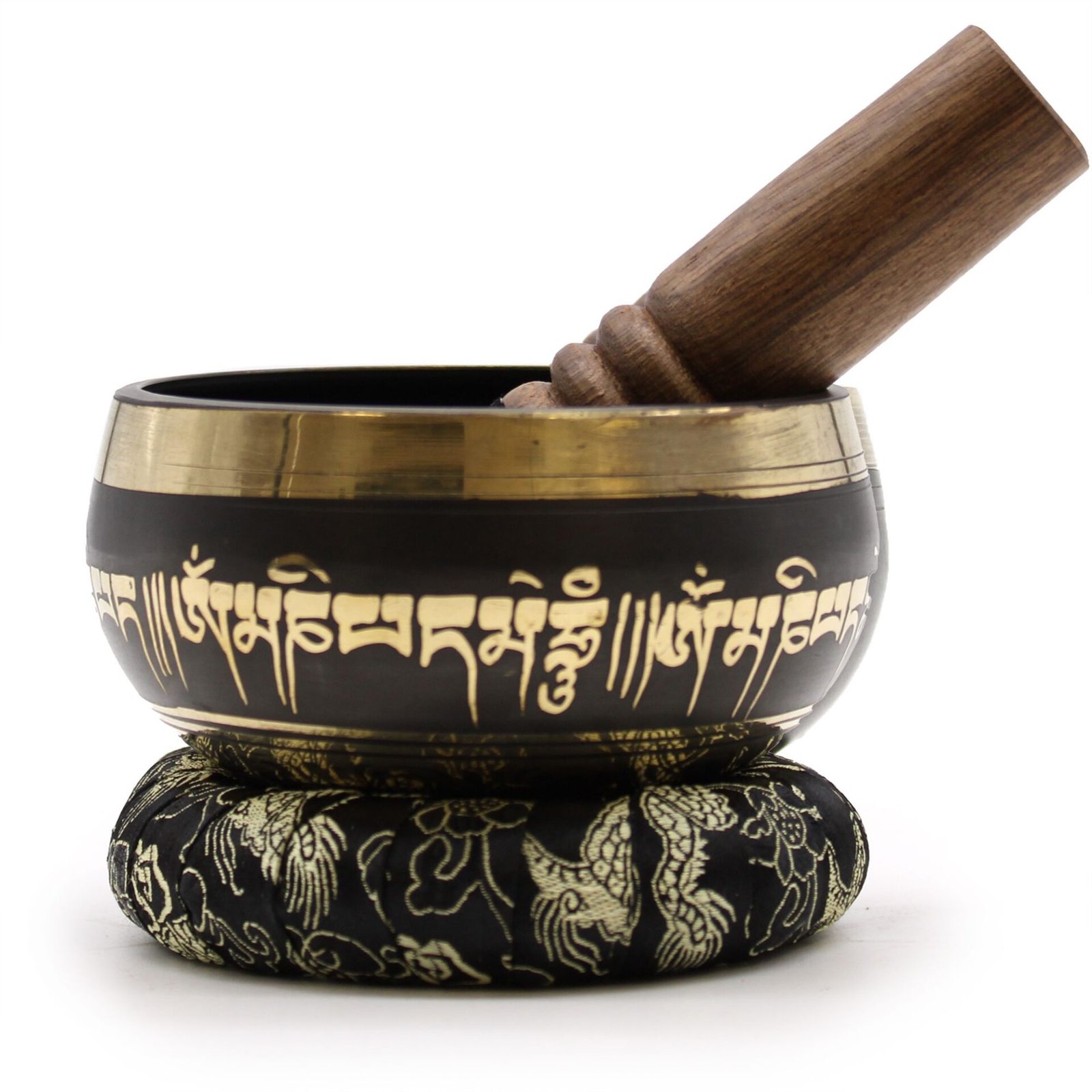 Juego de cuenco tibetano de flor de loto - Imagen 2