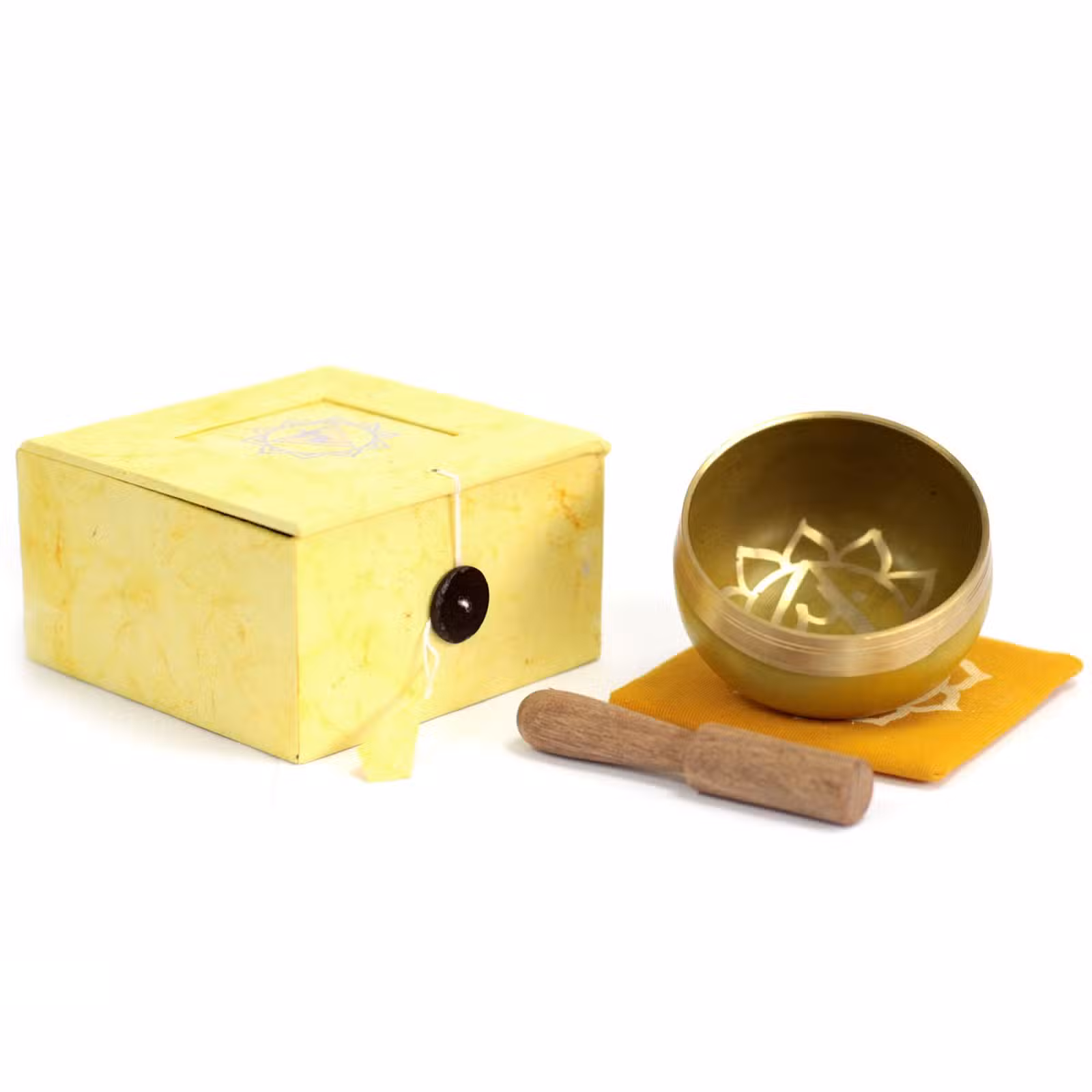 Set de Cuenco Chakra - Plexo solar 8x8 cm.