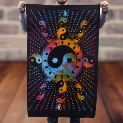 Tapiz de algodón - Yin Yang 112 x 78 cm.