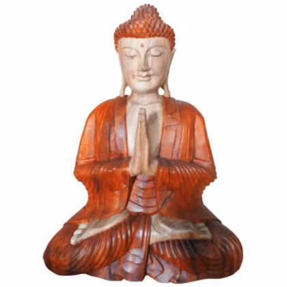 Estatua de Buda Tallada a Mano - 60 cm Bienvenido