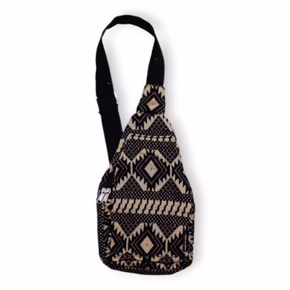 Bolso bandolera de Jacquard Natural- Telar del Desierto