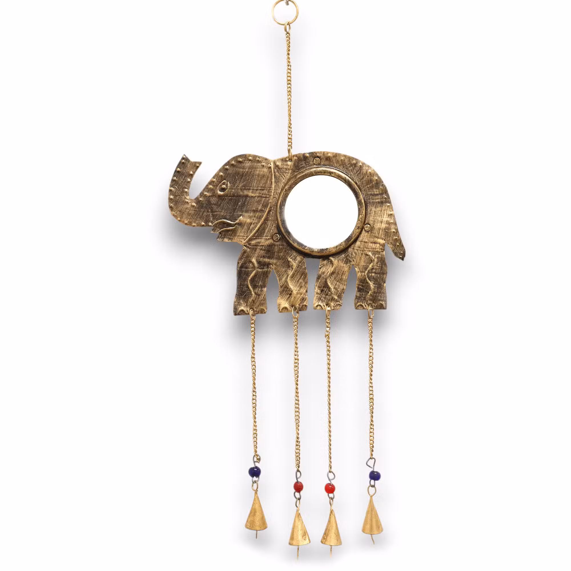 Campanas Indias Elefante Grande - Espejo 4 Campanas - 24x60cm