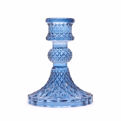 Portavelas vintage - Azul real (2 unidades)