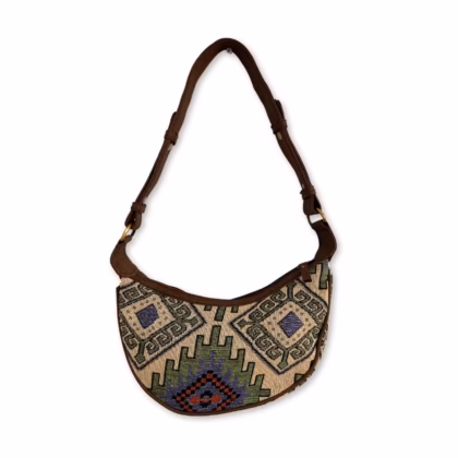 Bolso Hobo de Jacquard - Geo-Verde