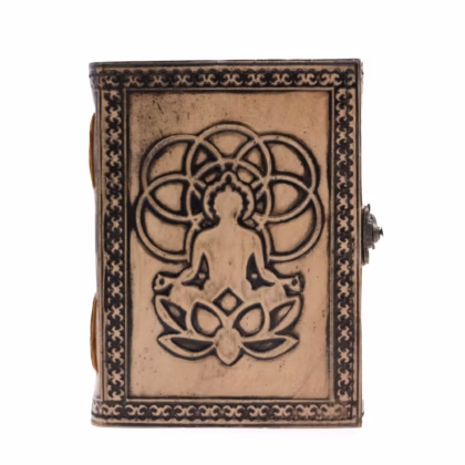 Cuaderno Esotérico Buda - Vintage con Borde de Costura