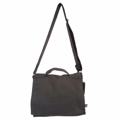Bolso de lona de algodón para portátil - gris carbón
