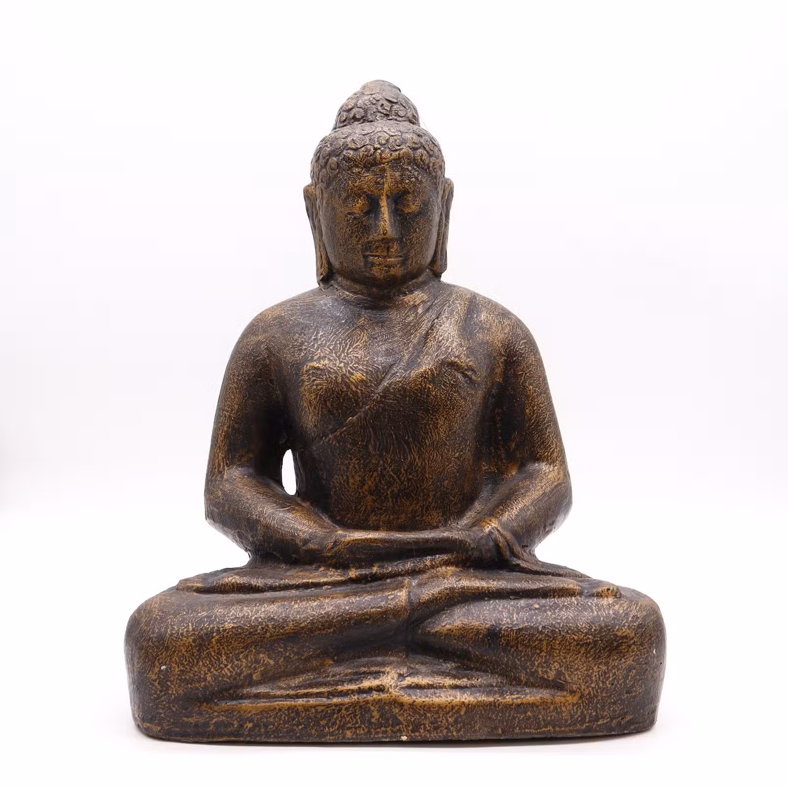 Buda mediano oro antiguo clásico - 50 cm.