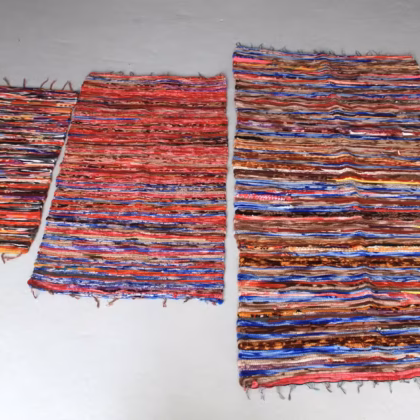 Alfombra grande de trapo - 105x185cm