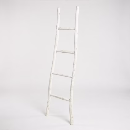 Escalera de madera Kemu - 1.5 m - acabado blanqueado - estilo japonés
