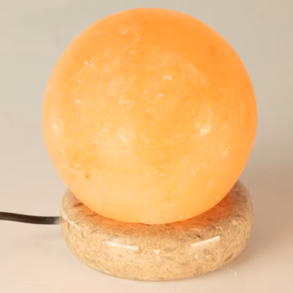 Lámpara de sal de bola USB de calidad - 8 cm