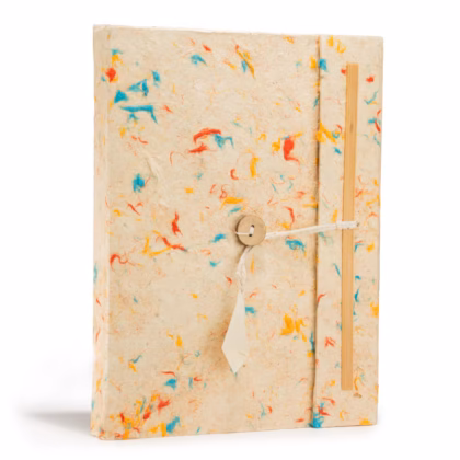 Cuaderno de Lokta grande de colores surtidos 21x15 cm - 45 hojas
