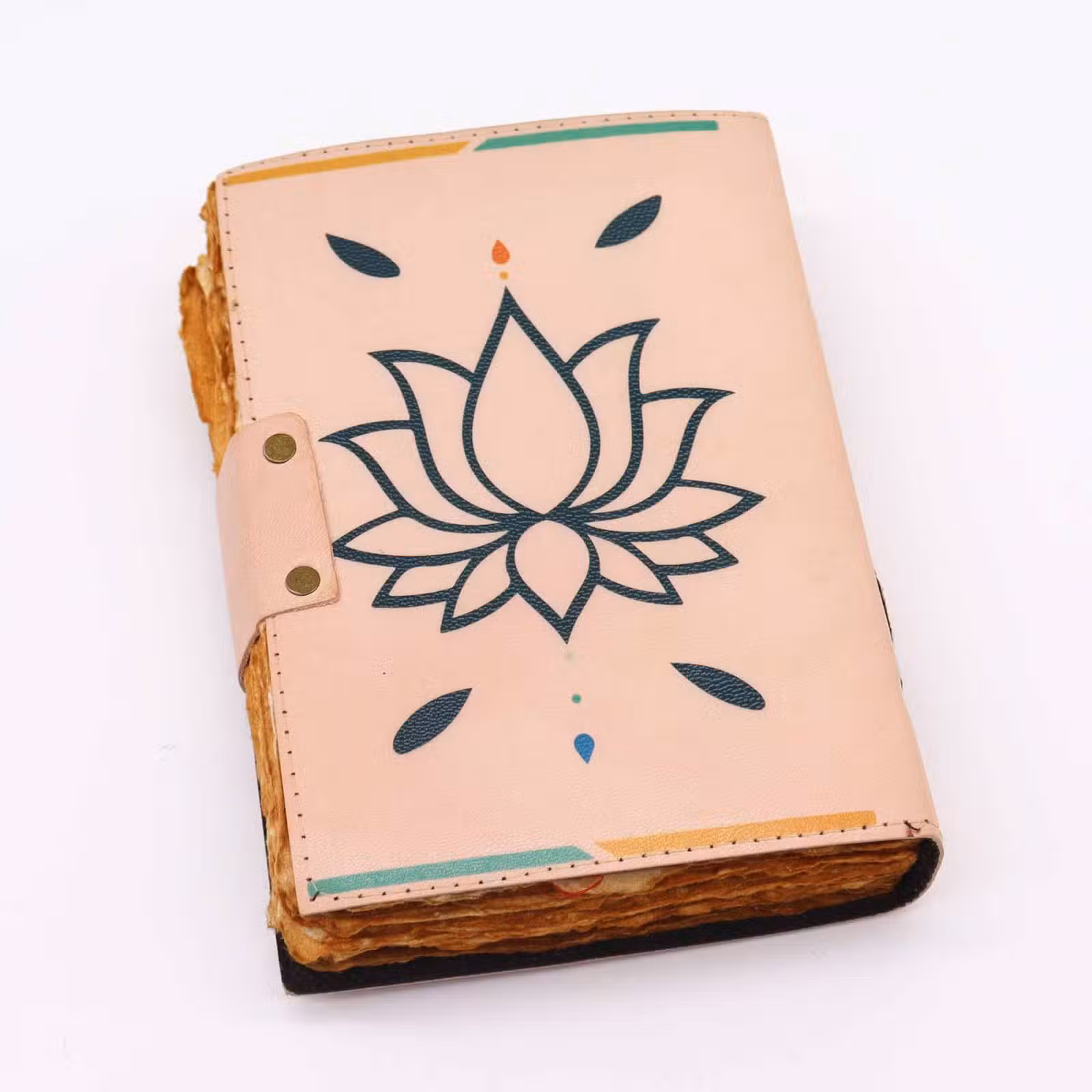 Cuaderno de Cuero 7 Chakras -12,5 x 17,5 cm - Imagen 3