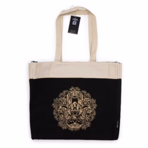 Bolso Tote Extragrande Chocolate Lavado a la Piedra 14 oz - Mano de Fátima de la Libertad