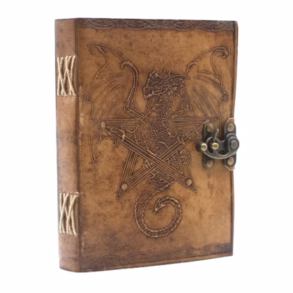 Cuaderno de cuero Dragón 20x15 cm