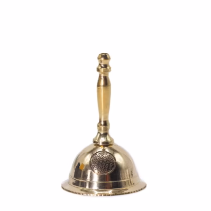 Campana de latón para altar - Flor de la Vida - Pequeña