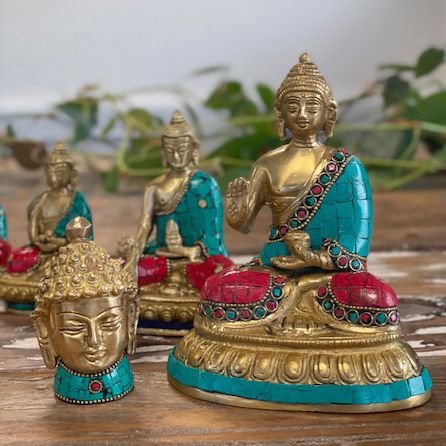 Figura de Buda de Latón - Cabeza Med - 8 cm - Imagen 8