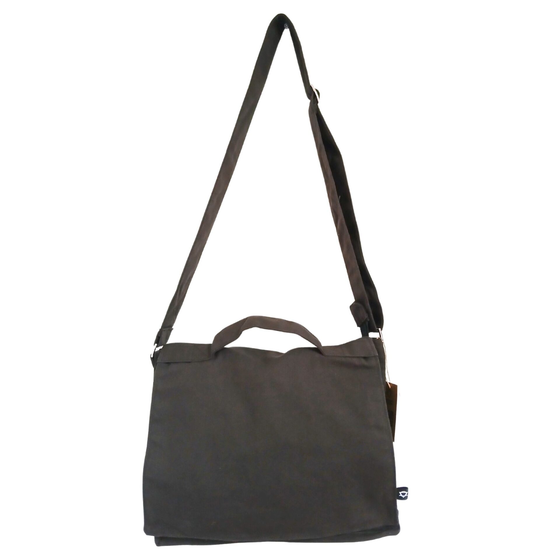 Bolso de lona de algodón para portátil - gris carbón - Imagen 2