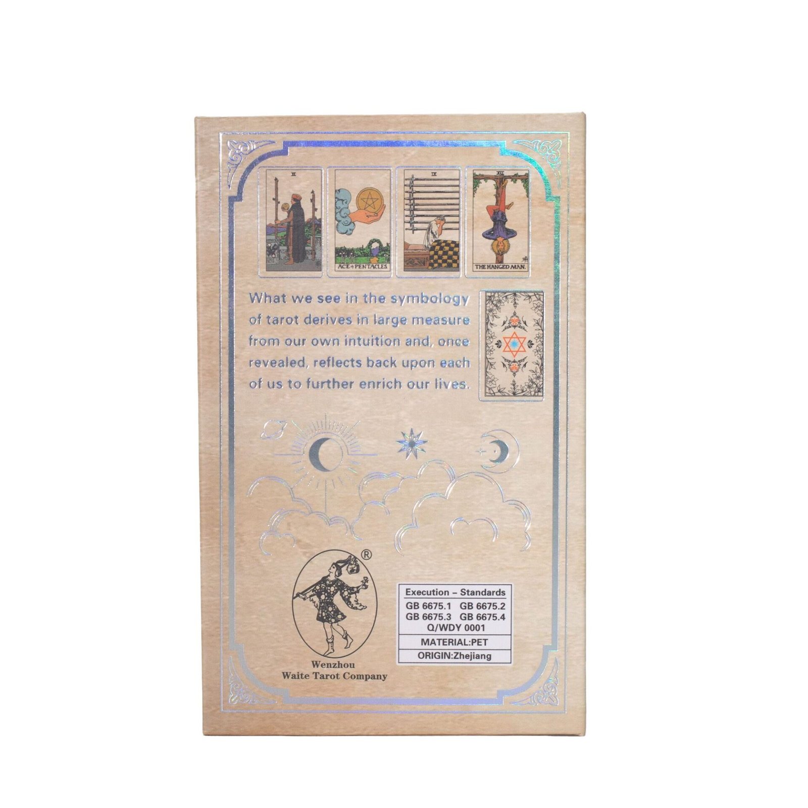 Cartas de Tarot Waite con lámina de plata - con folleto - Imagen 3