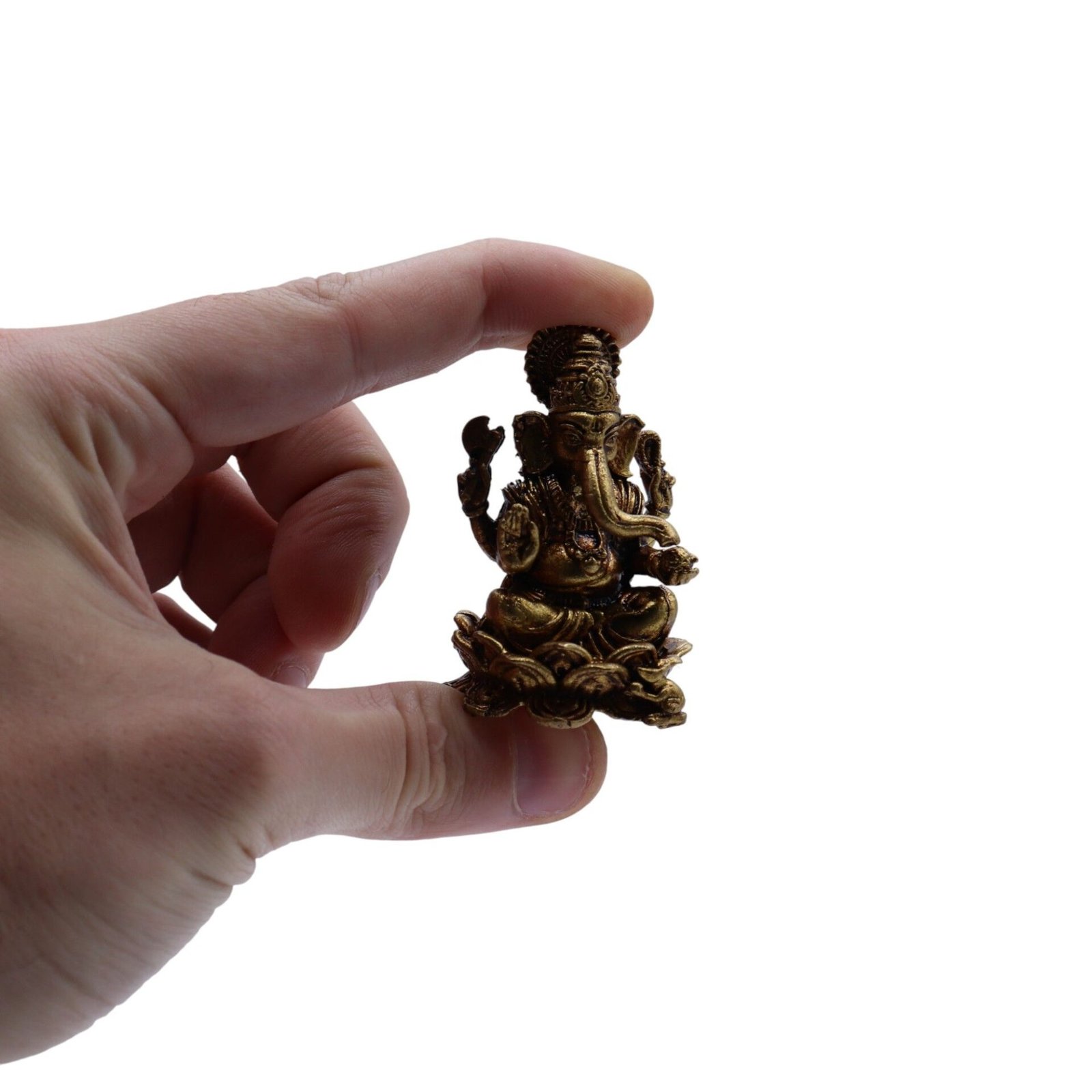 Dioses en miniatura de latón - Ganesha (52 g) - 49 mm - Imagen 5