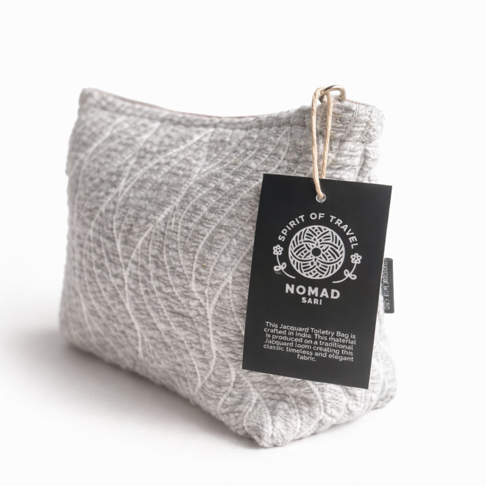 Nomad Sari Indian Jacquard Neceser - Moonlit Weave - Imagen 6