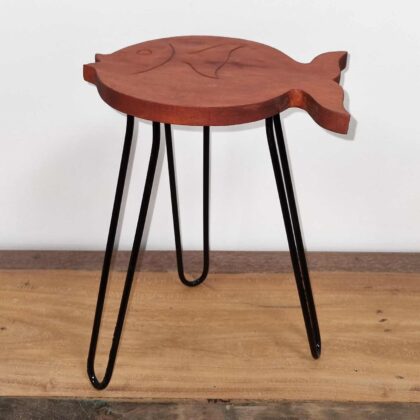 Mesa de Madera de Albasia - Terracota