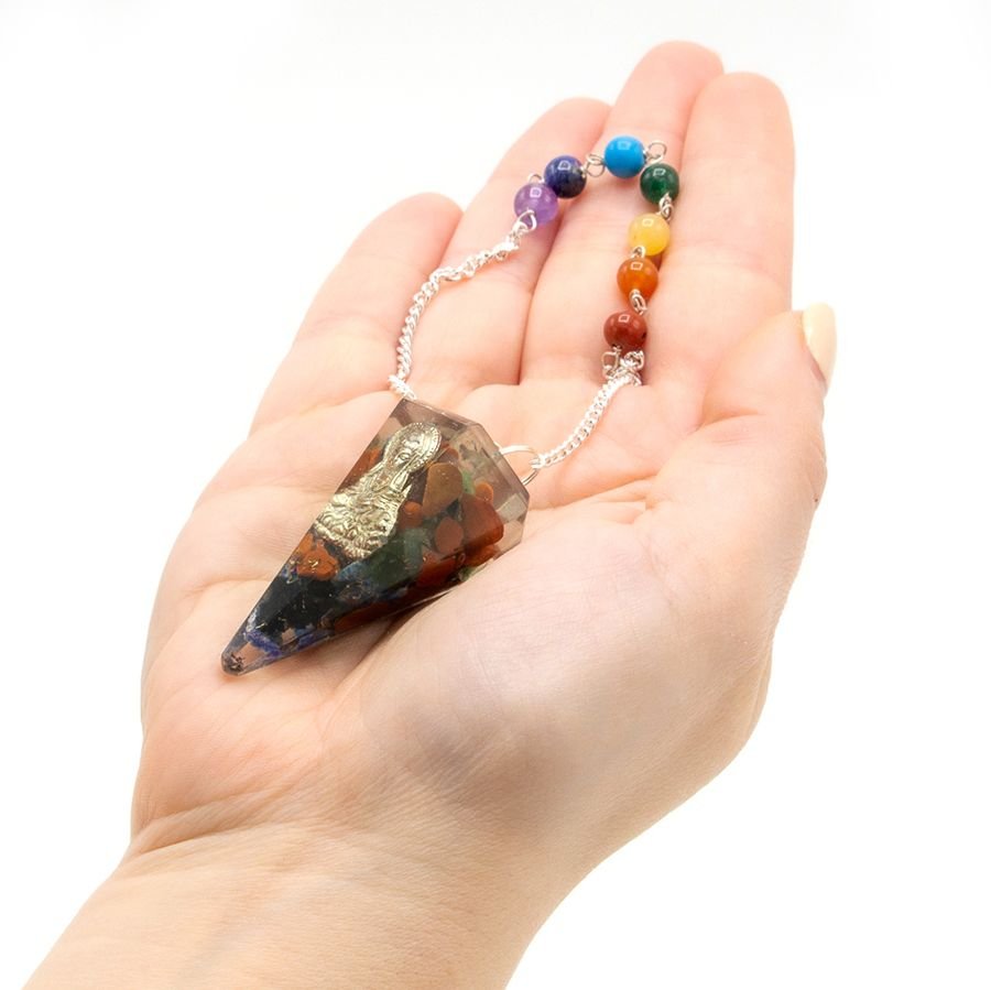 Péndulo del Chakra del Poder de Orgonita - Buda - Imagen 2
