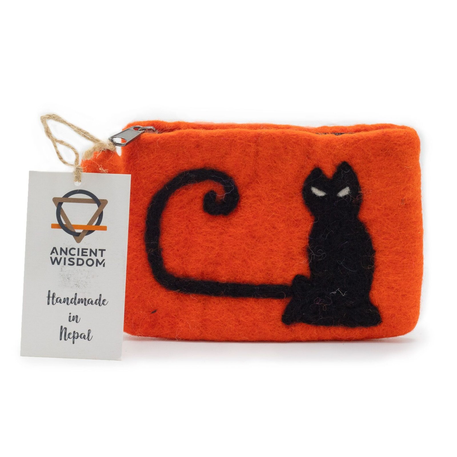 Estuche de fieltro natural con cremallera (surtido) - Cara de gato - Imagen 3