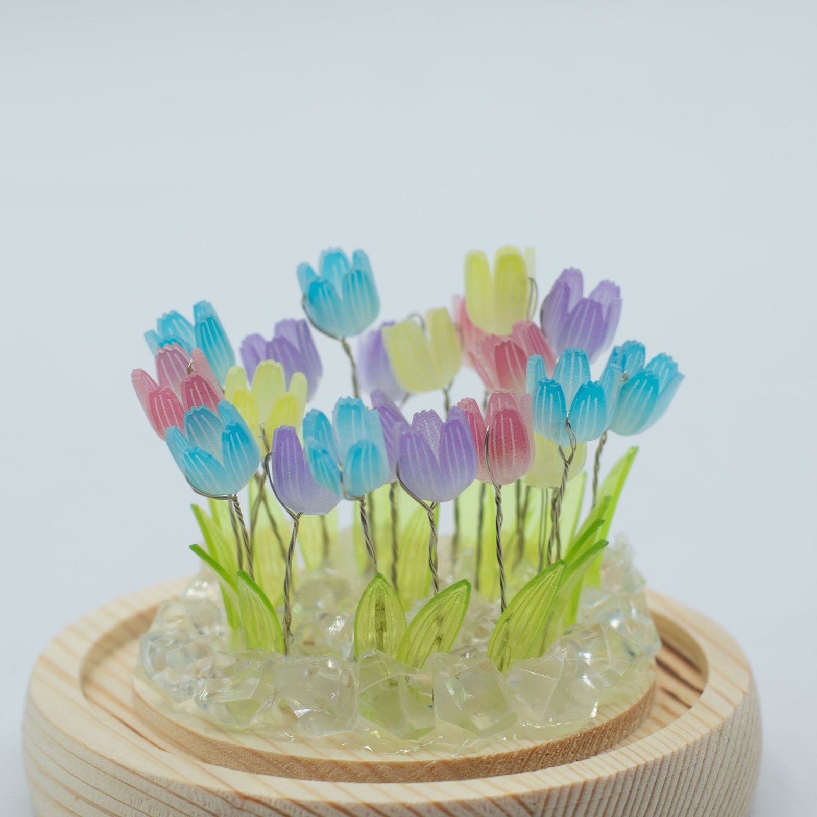Domo de jardín Floral Glow - 20 tulipanes multicolor - LED USB - Imagen 4