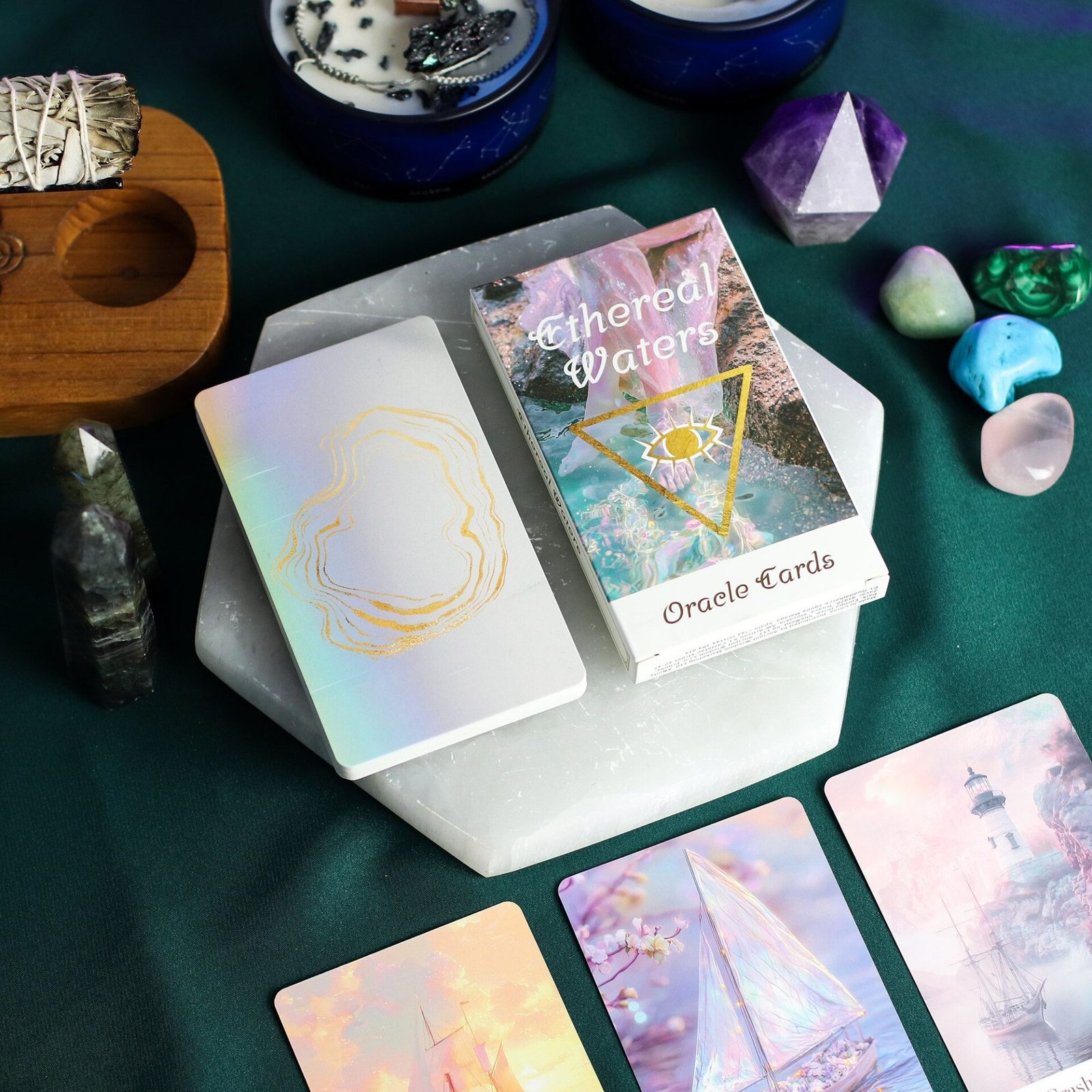 Cartas de Oráculo de Aguas Etéreas - Sirenas y Luz de la Luna - Imagen 8
